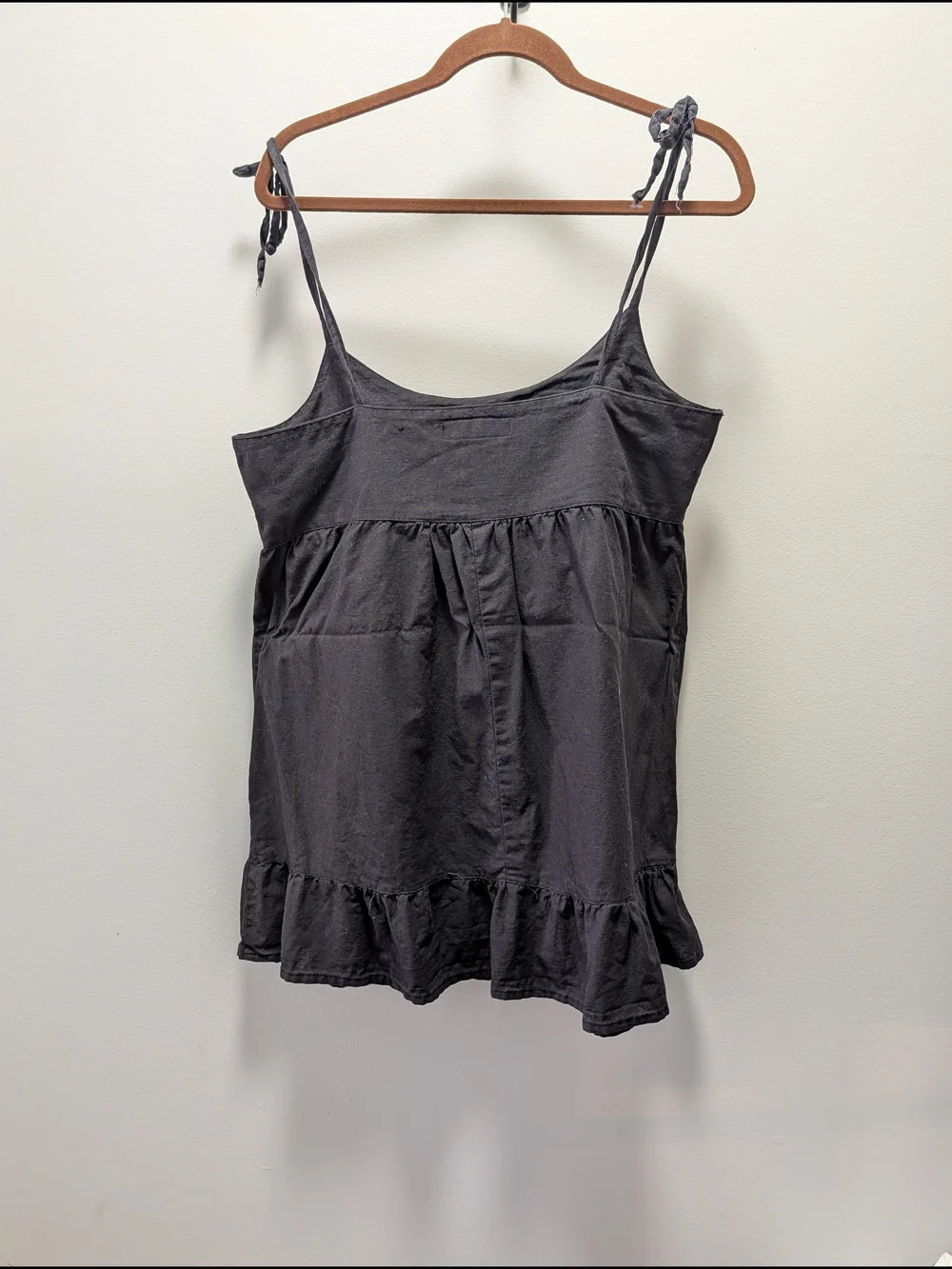 Women's Tie-Shoulder Mini Dress - Picture 4 of 4